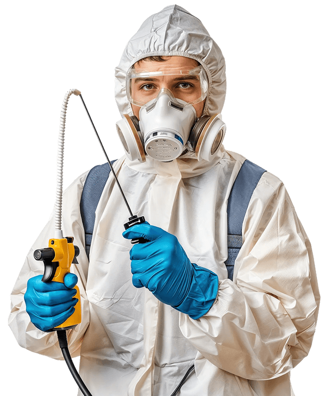 Professional pest control technician